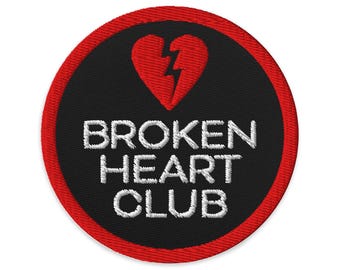 Broken Heart Club jeansjack met geborduurde patch Retro Lovesick