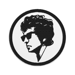 Bob Dylan Embroidered Patch: Iron-On Music Gift