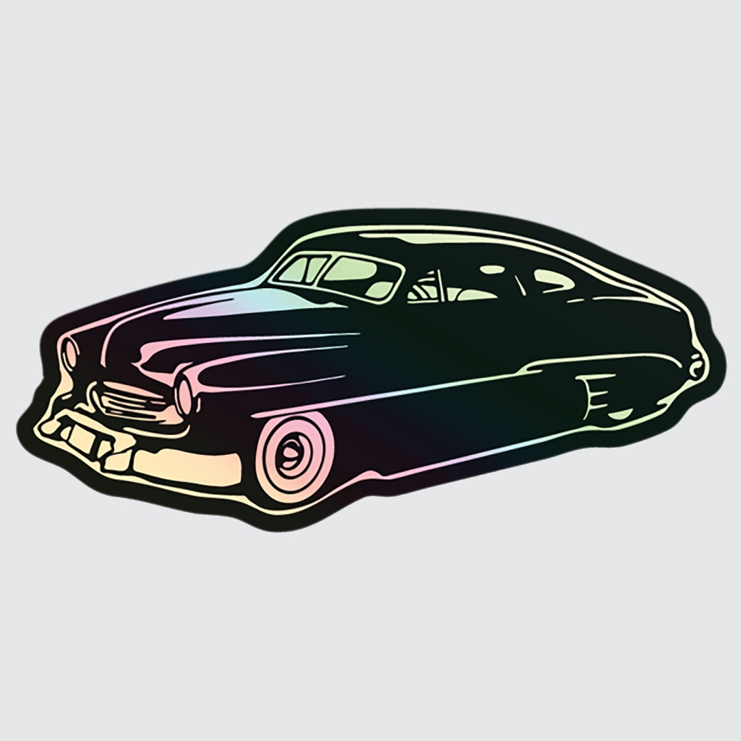 1949 Sticker 1949 Mercury Coupe Holographic 3-inch Laptop Sticker Hot Rod Car ...