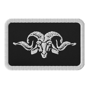 Goat Embroidered Patch Greatest of All Time G.O.A.T  Goat Lover Gift