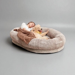Human Dog Bed | Giant Lazy Sofa Pet Bed for Dogs & People | Indoor Outdoor Oversized Dog Bed