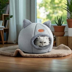 New Deep Sleep Winter Cat Bed | Cosy Cave Nest Tent for Pets | Small Dog House Basket | Indoor Cama Gato Little Mat Pet Products