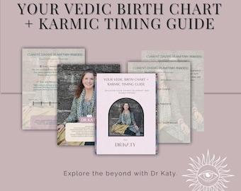 Vedic Birth Chart + Karmic Timing Report: Personalized Astrology PDF