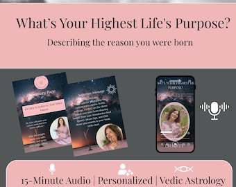 Vedic Astrology Reading: Soul Mission & Life Purpose (Voice Memo Delivery)