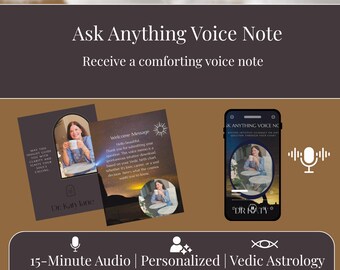 Personalized Vedic Astrology Voice Note Reading: Ask a Question
