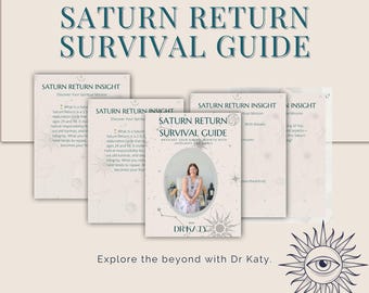 Vedic Astrology Saturn Return Survival Guide: Printable PDF Report
