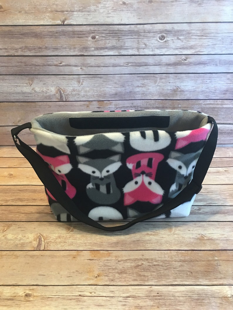 Guinea Pig or Ferret Fleece Sling Carrier Bonding Bag with Adjustable Strap and Closure