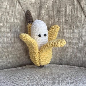 Peeling Banana Plushie Crochet Pattern
