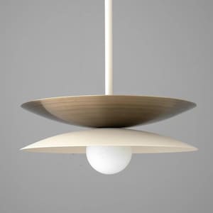 Solnedgångslampa Mässing Pendellampa – Kupolskärm, Köksöbelysning, Smart Taklampa, Fälvstil