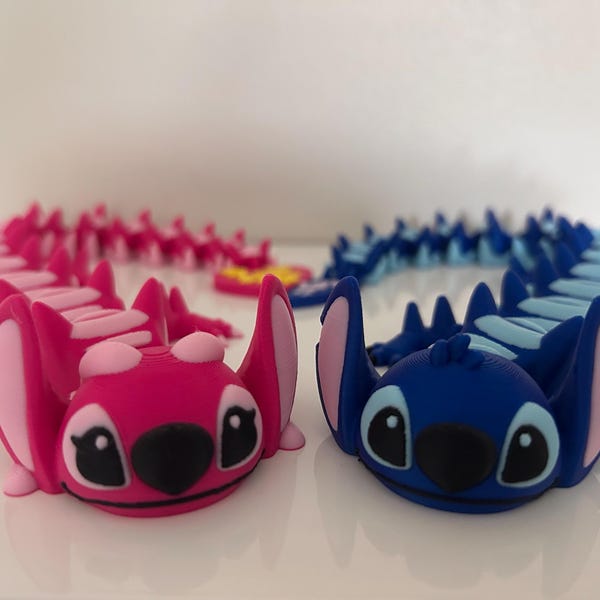 Stitch And Angel 3D Printed Dragon