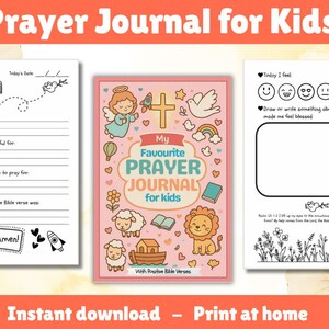 My Prayer Journal for Kids (Pink Cover Edition) - Printable PDF