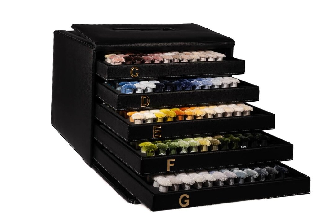 600 Viscose C Series Color Sample Box | 5 Tray Professional Color for ...