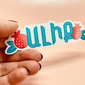 Custom Name Pomegranate Sticker, Armenian Baby Shower Gift, Welcome Baby Gift, Die-Cut Stickers