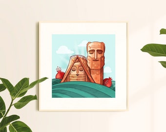 Tatik Papik  - 10x10 Print