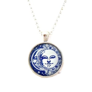 Sun, moon and stars necklace for adult or teens.