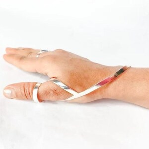 MCP Hyperextension Splint Thumb Ring, Thumb Splint Ring, Arthritis Rings, Trigger Finger Ring, EDS finger Ring, Adjustable Arthritis Ring