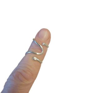 Arthritis finger splint for bending sideways lateral deviation sterling silver 925, brass or copper ring for Ehlers Danols, EDS