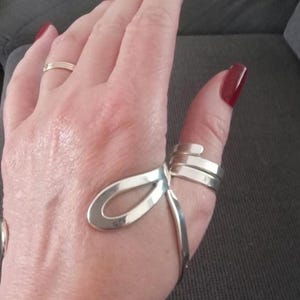 Thumb Splint 925 Silver Ring, MCP Hyperextension Splint, Arthritis Rings, Trigger splint Ring, Adjustable Arthritis Ring, EDS Splint Ring