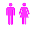 Men Women Restroom Vinyl Decal Sticker Sign Mens Womens Bathroom Unisex ...