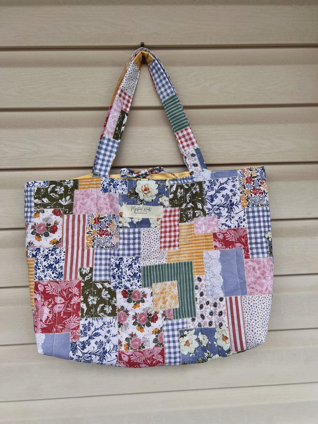 Patchy Carryall Tote| Oversized Beach Bag Patchwork Giant Tote Boho ...