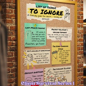 Things to ignore-Funny Wall Art Printable, Office Wall Decor, Cubicle Decor, Coworker Gift, Funny Poster, Unique Wall Art, sarcastic art