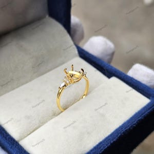 8x6 MM Semi Mount Ring, Pear Shape Gemstone, 925 Solid Sterling Silver Ring, Promise Ring, I have Semi Mounts Available From 7x5 to 12x10 MM