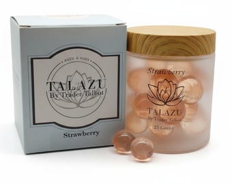 Perlas de baño de aromaterapia de fresa para una piel suave, sedosa e hidratada (25 unidades)