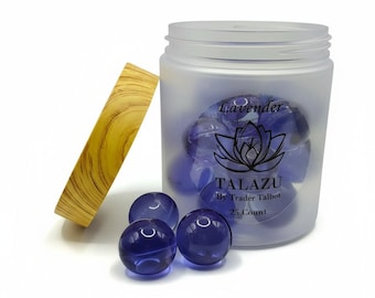 Sales de baño perladas con aromaterapia de lavanda para una piel suave, sedosa e hidratada (25 unidades)