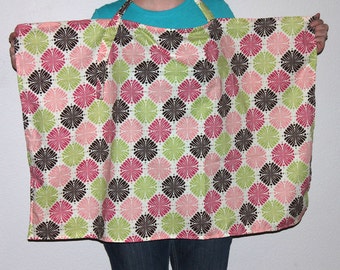 INSTANT DOWNLOAD Nursing Cover with 2 neck strap styles and optional pocket PDF Sewing Pattern