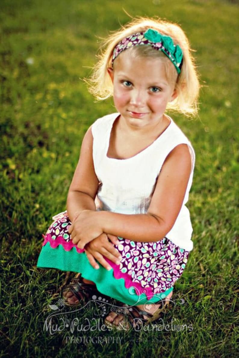 INSTANT DOWNLOAD Camery Twirly Skirt PDF Sewing Pattern includes Sizes Newborn up to 14 image 3