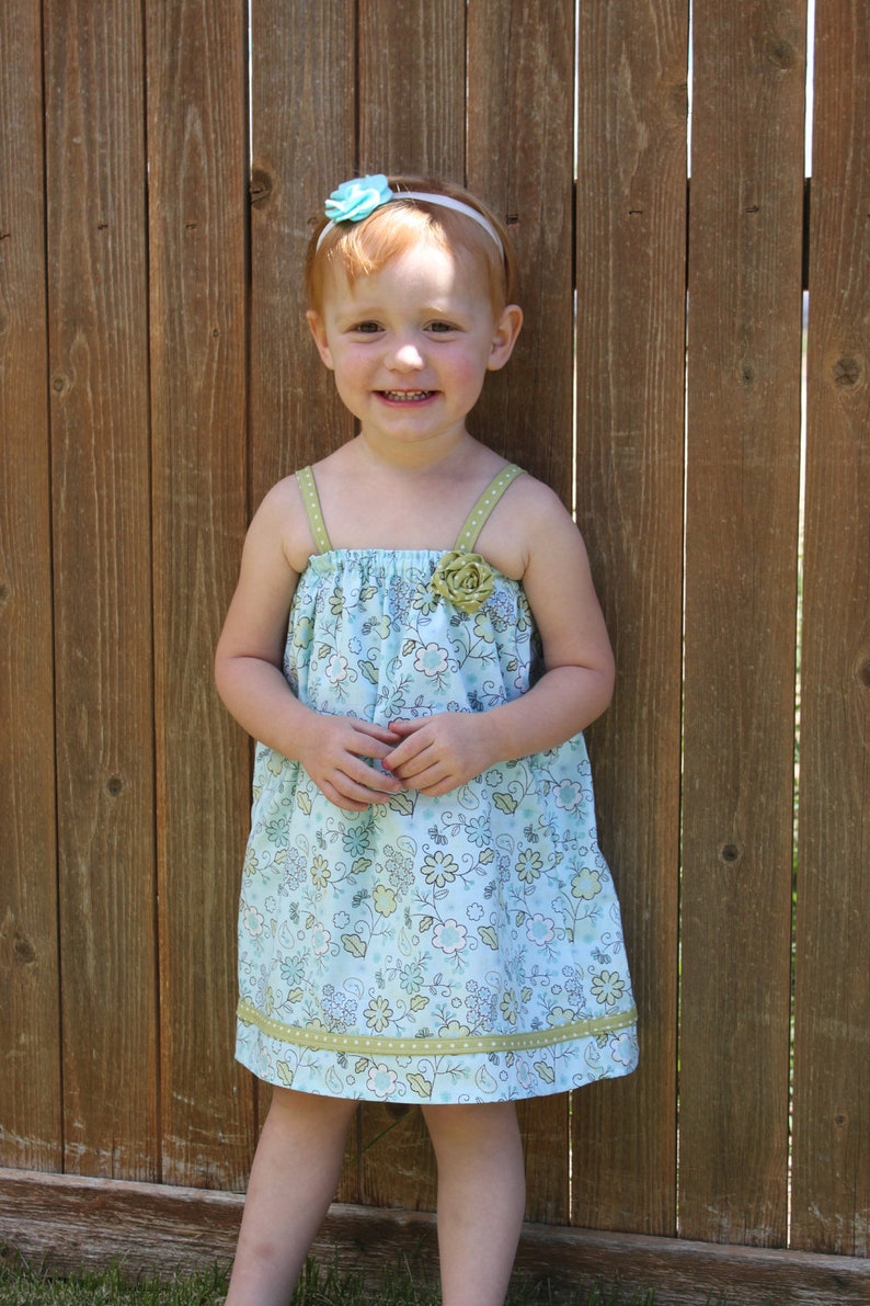INSTANT DOWNLOAD Kayla Dress PDF Sewing Pattern Includes Sizes Newborn up to Size 14 image 1