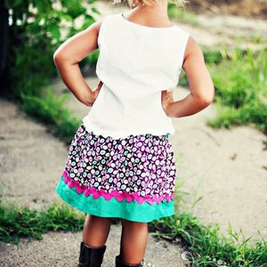 INSTANT DOWNLOAD Camery Twirly Skirt PDF Sewing Pattern includes Sizes Newborn up to 14 image 5