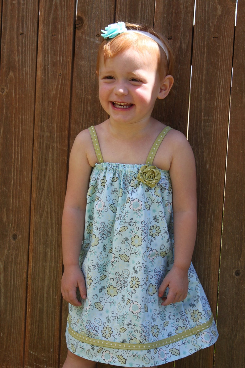 INSTANT DOWNLOAD Kayla Dress PDF Sewing Pattern Includes Sizes Newborn up to Size 14 image 3