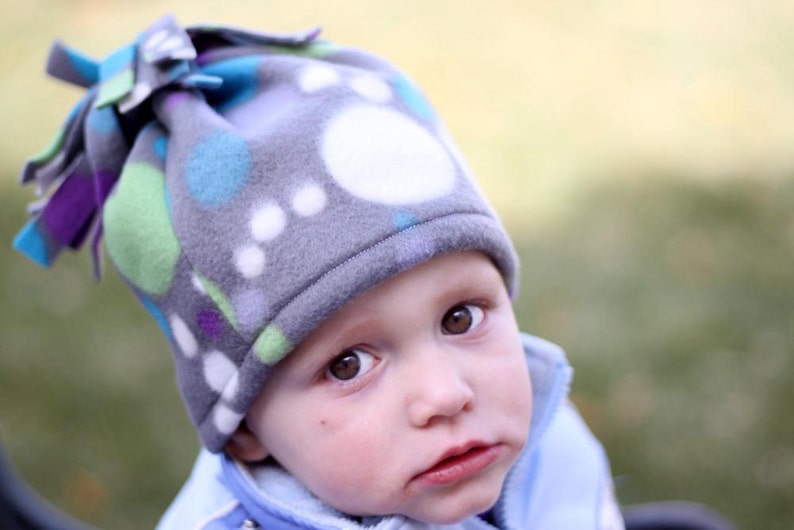 INSTANT DOWNLOAD Fleece Hat PDF Sewing Pattern By Hadley Grace Designs Includes Sizes Newborn to Adult image 4