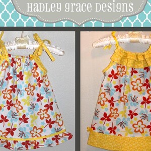 INSTANT DOWNLOAD Harper Pillowcase Style Dress PDF Sewing Pattern By Hadley Grace Designs Includes Sizes Newborn up to Size 14 image 2