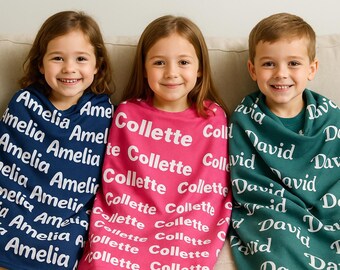 Kocyk polarowy z imieniem, spersonalizowany kocyk dla dziecka