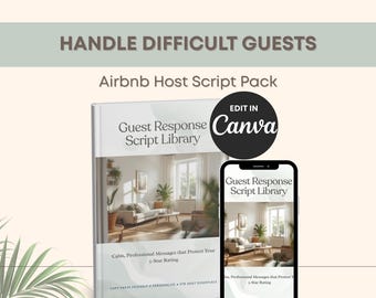 Airbnb Guest Problem Response Script Pack | VRBO Host Message Templates