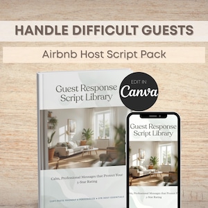 Airbnb Gast Problem Antwort Paket | VRBO Host Nachrichtenvorlagen