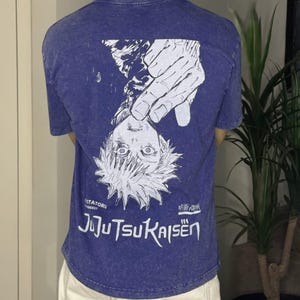 Gojo Satoru Jujutsu Kaisen Oversized Tee: Y2K Anime Streetwear