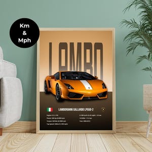 Lamborghini Gallardo Poster: Sportscar Wall Art (Digital Download)