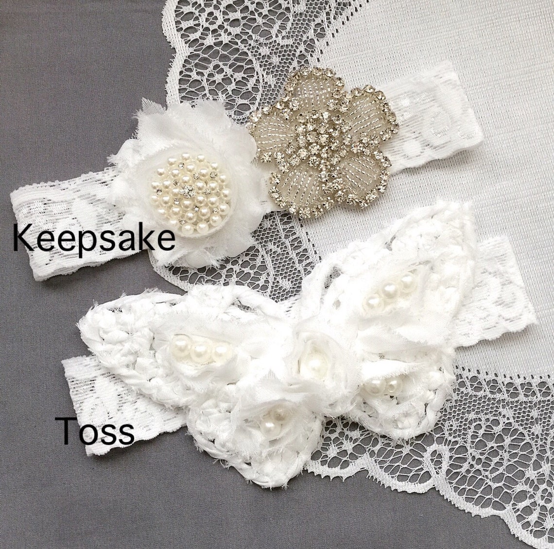 Wedding Garter Belt Set Bridal Garter Set Butterfly White Lace Etsy