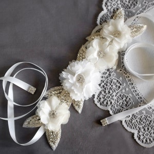 Bridal Sash Belt Wedding Dress Sash Belt Crystal Sash Belt Rhinestone Sash Belt Bridal Headpiece Wedding Hair Ribbion SA035LX