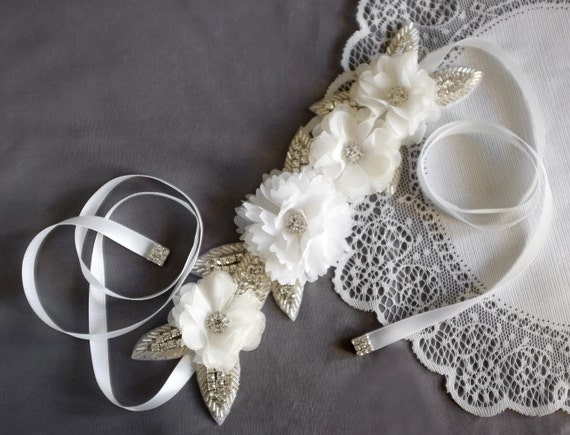 Bridal Sash Belt Wedding Dress Sash Belt Crystal Sash Belt 