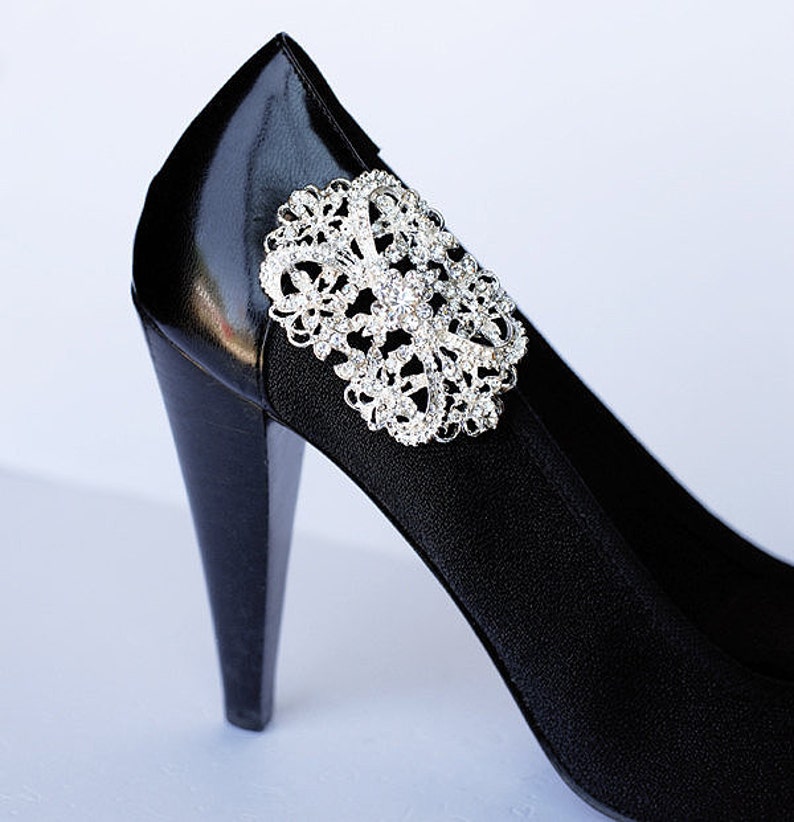 SALE Bridal Shoe Clips Crystal Rhinestone Shoe Clips Wedding Etsy