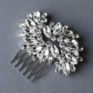 Rhinestone Bridal Hair Comb Accessory Wedding Jewelry Crystal Flower Side Tiara CM036LX