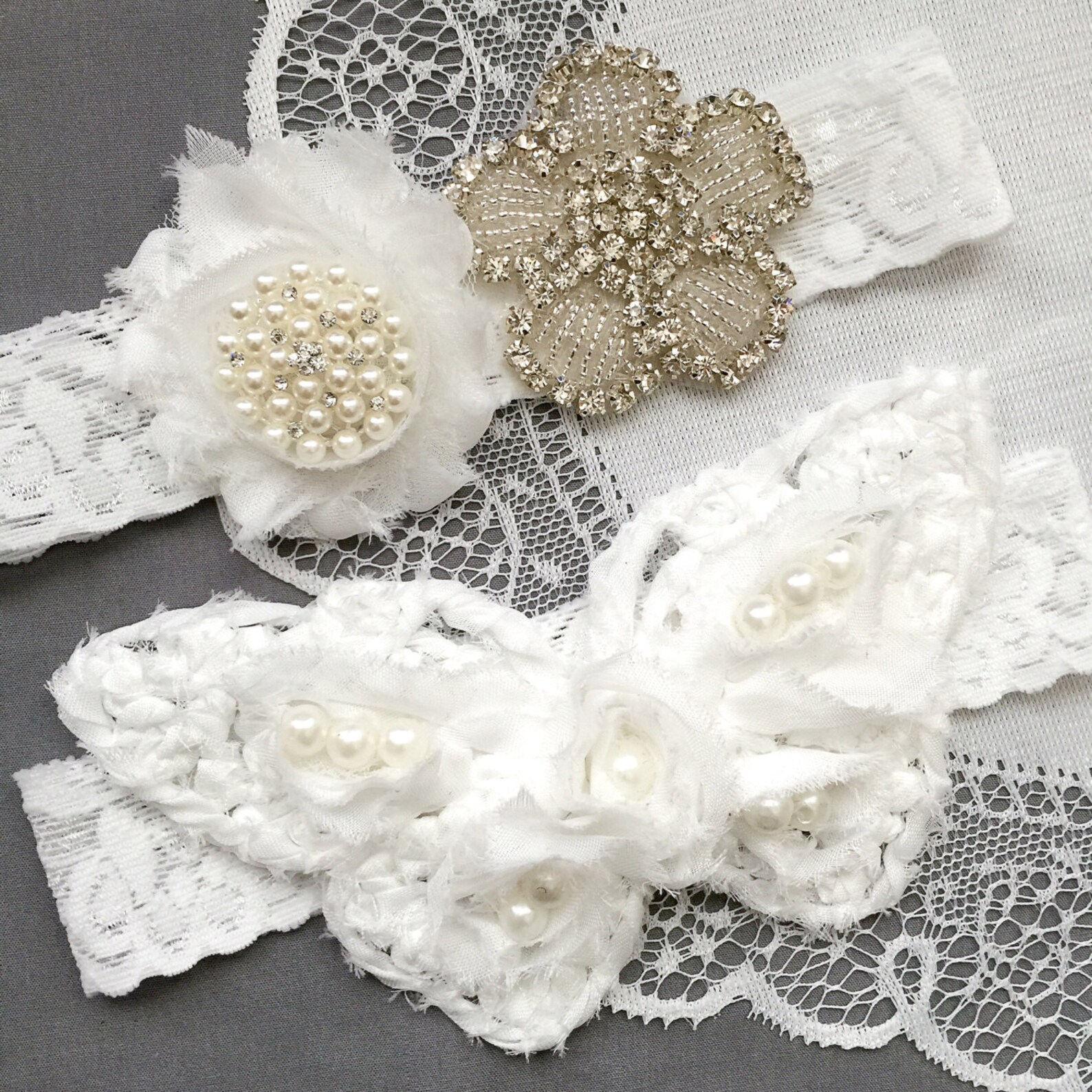 Wedding Garter Belt Set Bridal Garter Set Butterfly White Lace Etsy