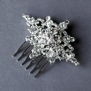 Rhinestone Bridal Hair Comb Accessory Wedding Jewelry Crystal Flower Side Tiara CM034LX