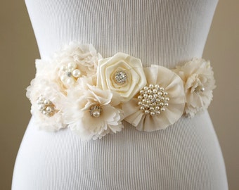 Bridal Sash Belt Wedding Dress Sash Belt Flower Sash Belt Rhinestone Sash Belt Pregnancy Belly Belt Maternity Sash SA027LX