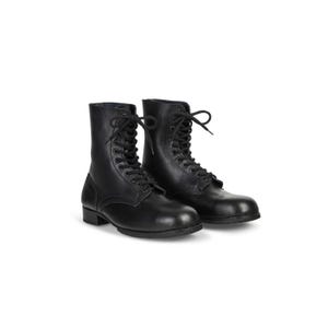 Vintage Waterproof/Insulated Black Leather Men\'s Steel Toe Combat Boot Size 10.5 Men main image 3