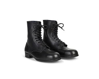 6.5W Vintage 90s US Army Combat Military Boots Black Leather - Etsy